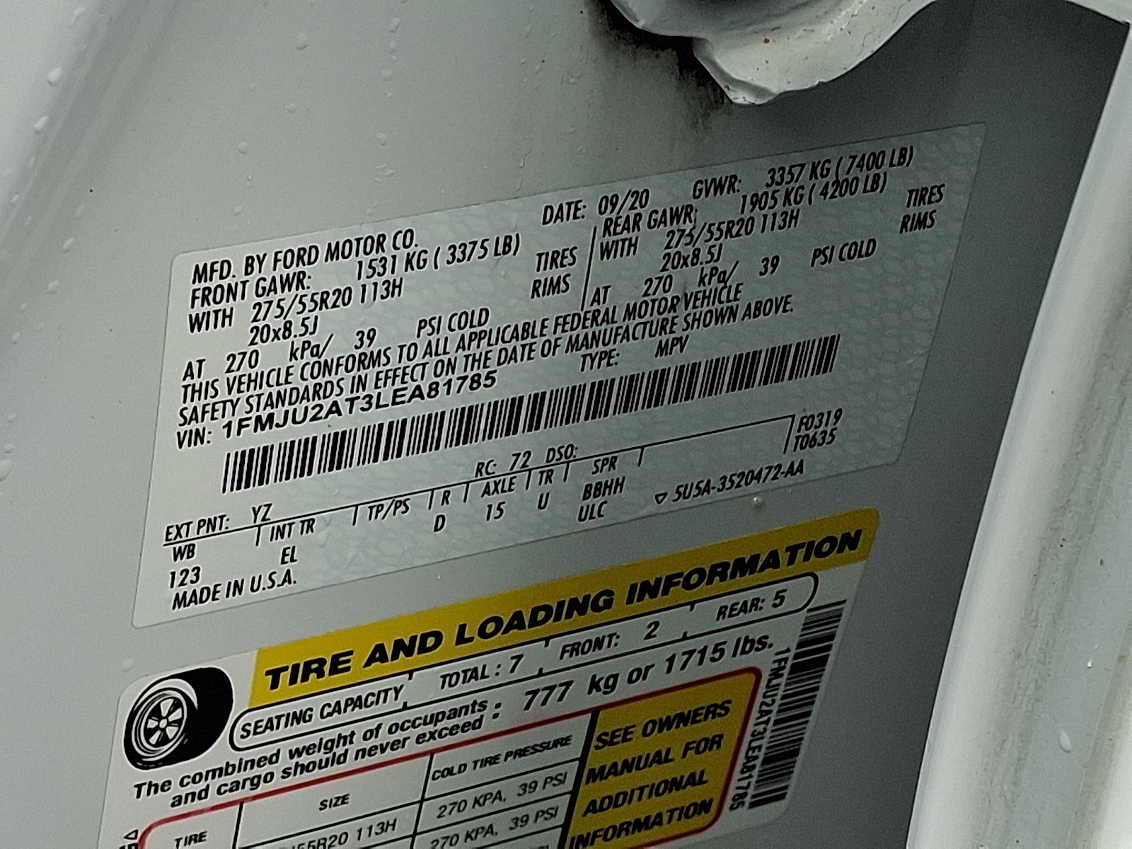 2020 Ford Expedition Limited