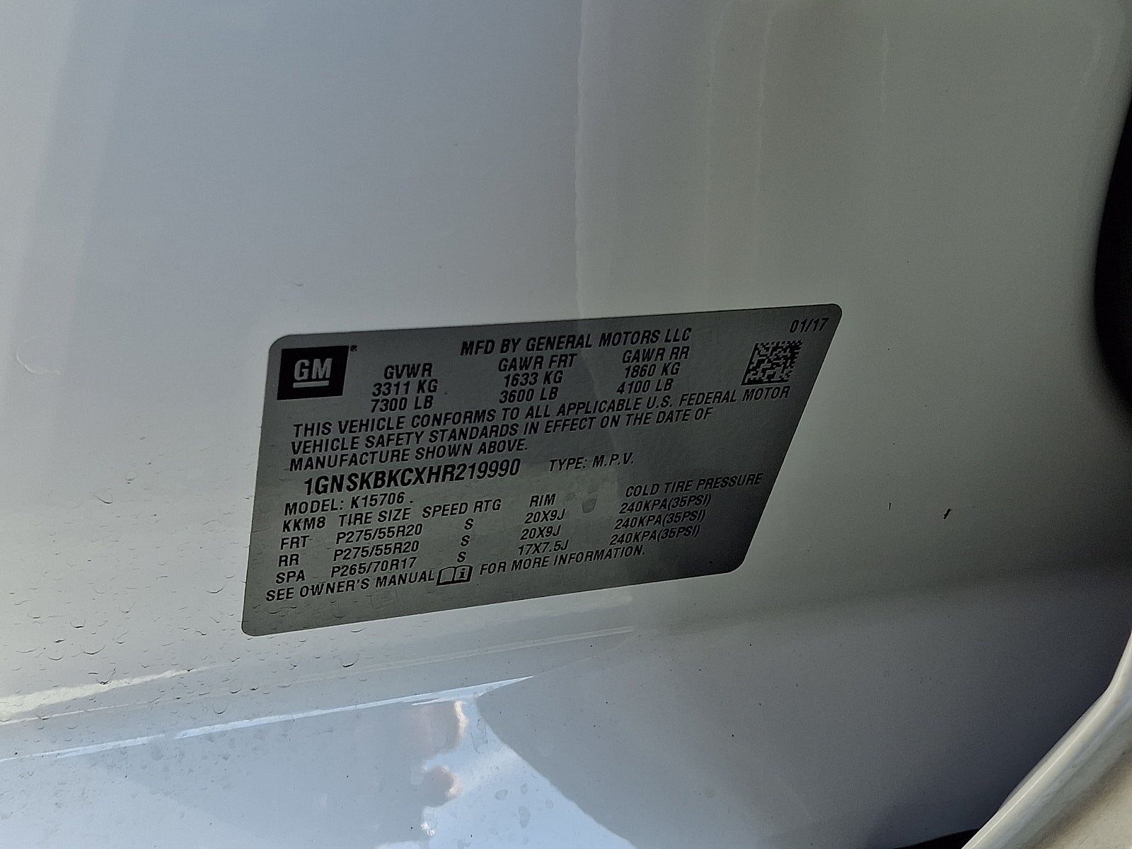 2017 Chevrolet Tahoe LT