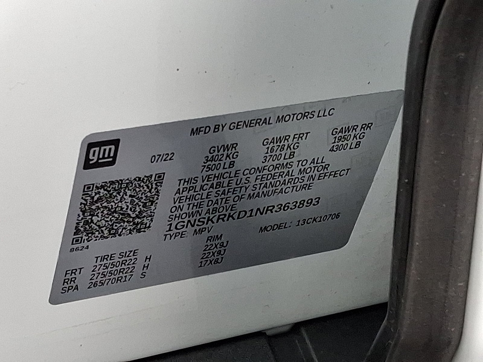 2022 Chevrolet Tahoe RST